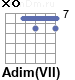 Аккорд Adim(VII)