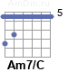 Аккорд Am7/C