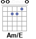 Аккорд Am/E