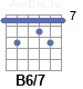 Аккорд B6/7