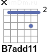 Аккорд B7add11