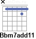 Аккорд Bbm7add11