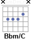 Аккорд Bbm/C