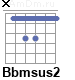 Аккорд Bbmsus2