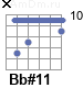 Аккорд Bb#11