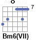 Аккорд Bm6(VII)