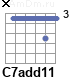 Аккорд C7add11
