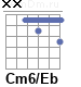 Аккорд Cm6/Eb