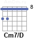 Аккорд Cm7/D