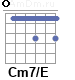Аккорд Cm7/E