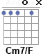 Аккорд Cm7/F