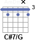 Аккорд C#7/G