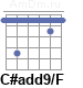 Аккорд C#add9/F