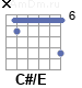 Аккорд C#/E