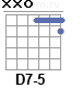 Аккорд D7-5