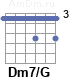Аккорд Dm7/G