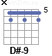 Аккорд D#-9