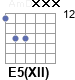 Аккорд E5(XII)