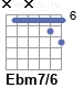 Аккорд Ebm7/6