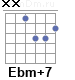 Аккорд Ebm+7