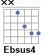 Аккорд Ebsus4