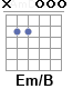 Аккорд Em/B