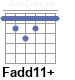 Аккорд Fadd11+