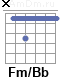 Аккорд Fm/Bb