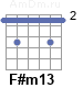 Аккорд F#m13