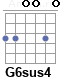 Аккорд G6sus4