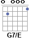Аккорд G7/E
