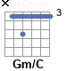 Аккорд Gm/C