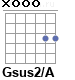 Аккорд Gsus2/A