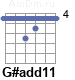 Аккорд G#add11