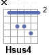 Аккорд Hsus4